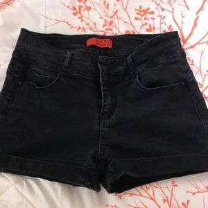 Butt, I Love You Wax Jean shorts.